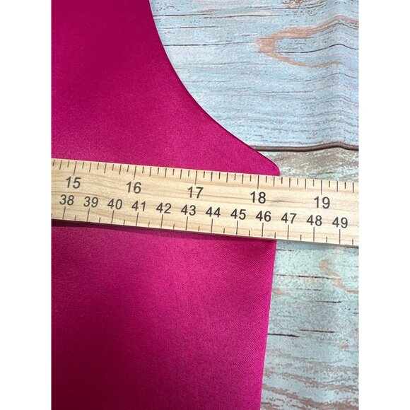 Cardi Collection Mens S Satin Vest Magenta White Adjustable Formal Wedding - Picture 6 of 8